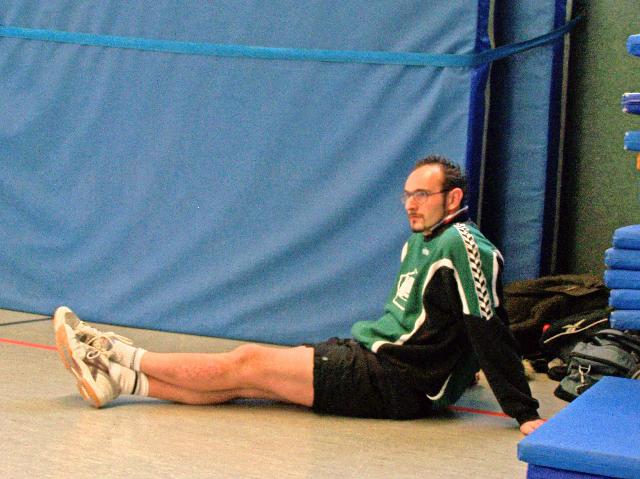 Sach.Mixed in Zwickau011_edited.JPG - "Na Käpt'n Frank, daß Spiel noch nicht angefangen und schon schlapp?"